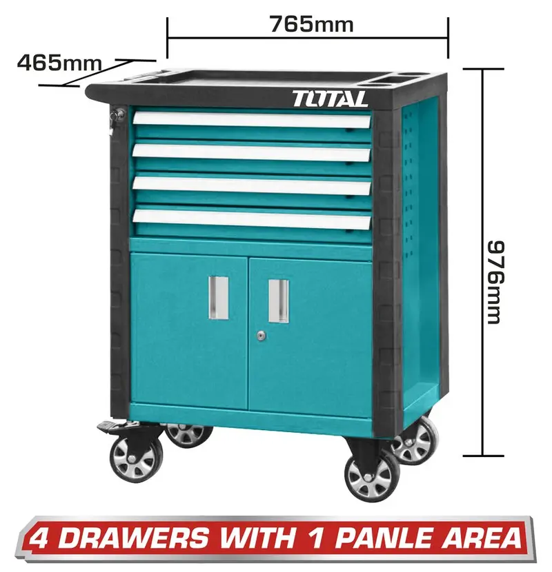 Total Mobile Roller Cabinet – 4-Drawer Design (Model Thrc01041) 1