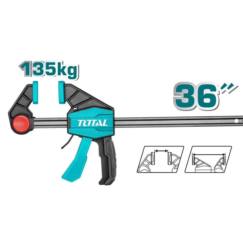 Total Quick-Release Bar Clamp – 80 Mm × 900 Mm (Model Tht1346803) 1