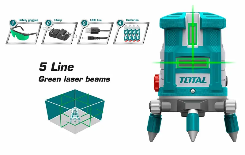 Total Tll305205 Green Laser Self-Leveling Line Generator 1