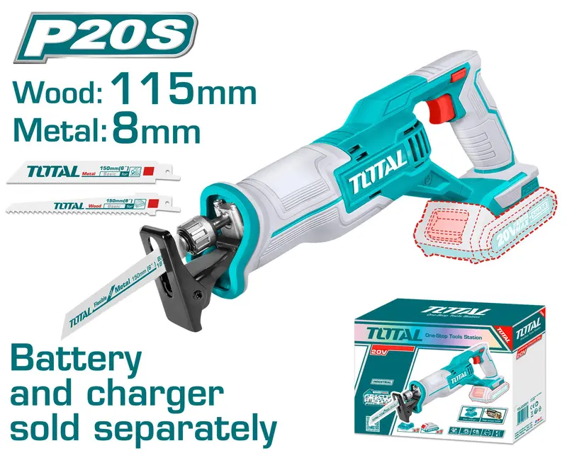 Total Trsli1152 20V Cordless Reciprocating Saw 1