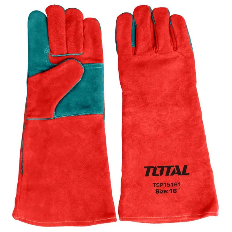 Total Tsp15161 16-Inch Welding Leather Gloves – Heat-Resistant, Reinforced Palm 1