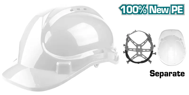 Total Tsp2609 Lightweight Safety Helmet With Adjustable Strap 1