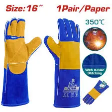 Total Welding Leather Gloves – Heat-Resistant Protective Gear Tsp15216 1