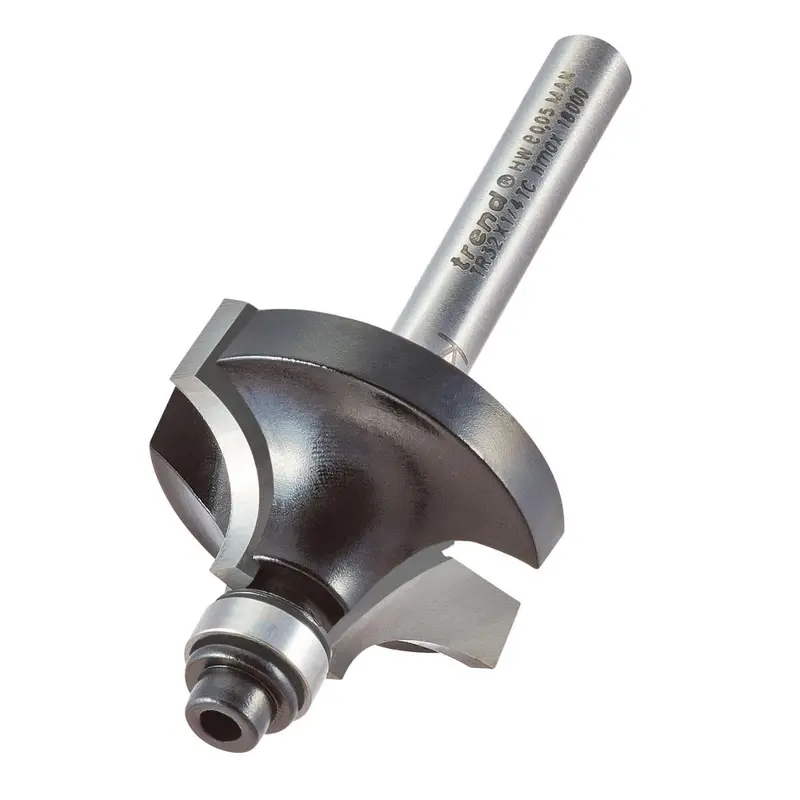Trend Tr32X1/4Tc Guided Ovolo Router Bit With 9.5Mm+ Radius 1