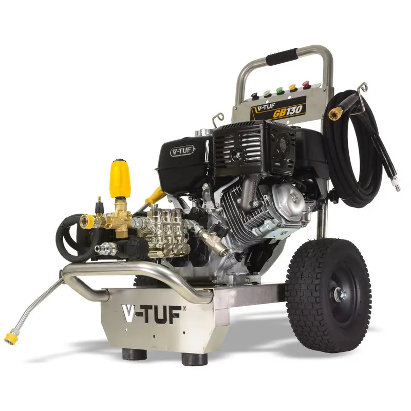 V-Tuf Gb130 Honda-Powered Petrol Pressure Washer – 13Hp Gearbox-Driven, 3630 Psi / 250 Bar Industrial Cleaner 1