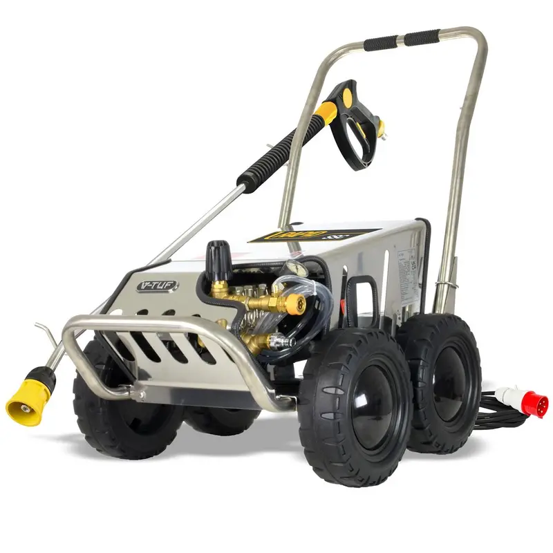 V-Tuf Rapidssc415V-20015 Stainless Steel Mobile Pressure Washer – 15L/Min, 3000 Psi / 200 Bar Industrial Unit 1
