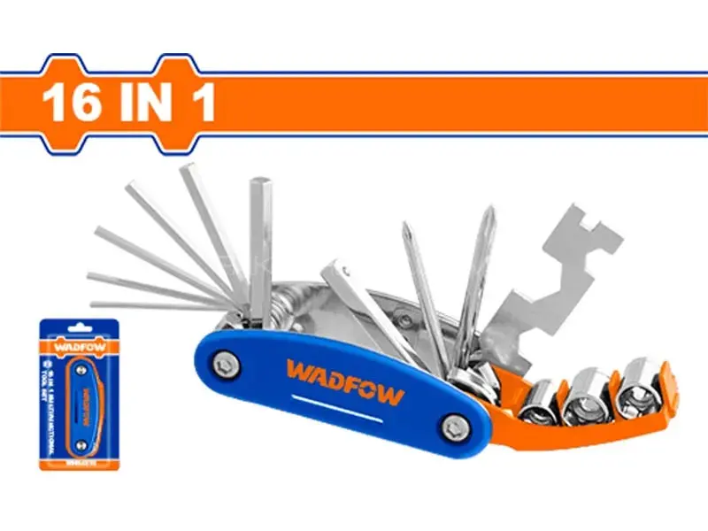 Wadfow 16-In-1 Multi-Function Pocket Tool – Compact All-In-One Utility (Whk4516) 1