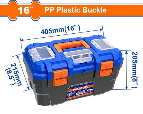 Wadfow 16-Inch Durable Plastic Tool Storage Box – Organized Workshop Accessory (Wtb1316) 1