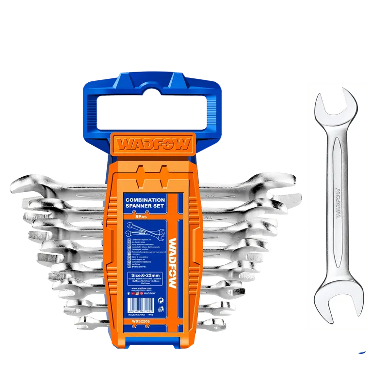 Wadfow Double-Open-End Spanner Set – 8-Piece Metric Kit (Wds2208) 1