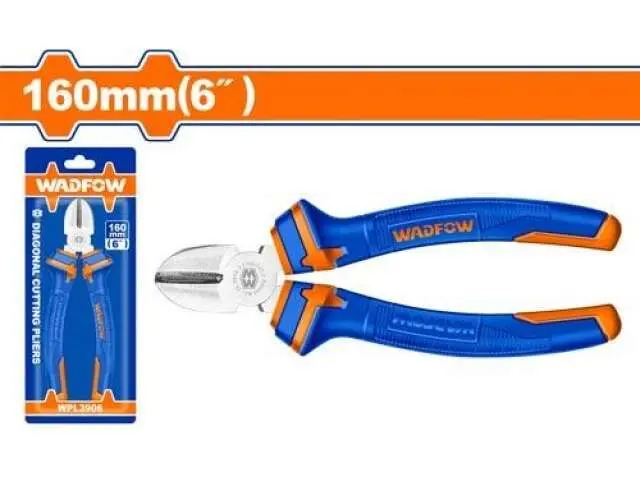 Wadfow Precision Diagonal Cutters – 160 Mm Hardened Steel (Wpl3906) 1