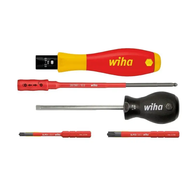 Wiha 38074 Torque-Adjustable Screwdriver Set For Electricians (5-Piece) 1
