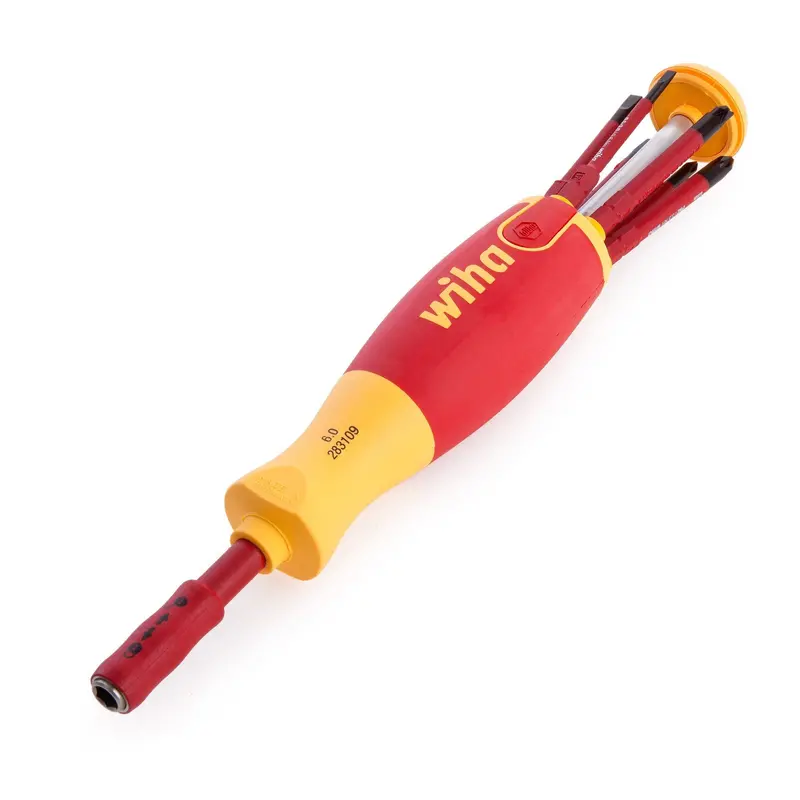 Wiha 38613 Vde-Certified 6-In-1 Lift-Up Screwdriver With Bit Holder 1