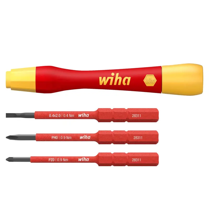 Wiha Picofinish Slimvario Electric Screwdriver Set – 4-Piece Precision Kit (Model 43167) 1