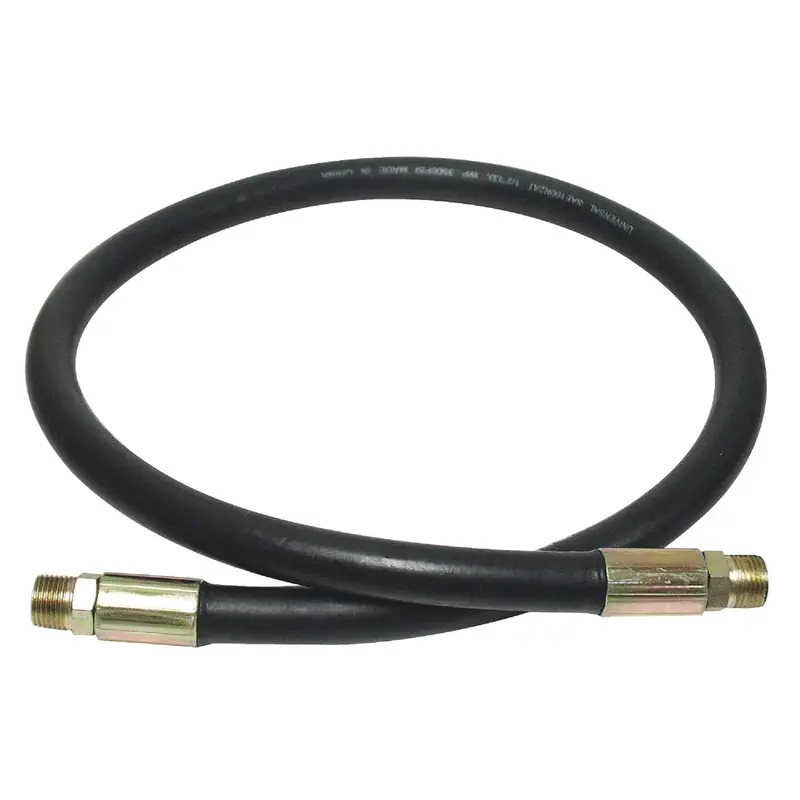 Apache Hydraulic Hose – 1/2-Inch Diameter X 24-Inch Length, Male-To-Male Fittings 1