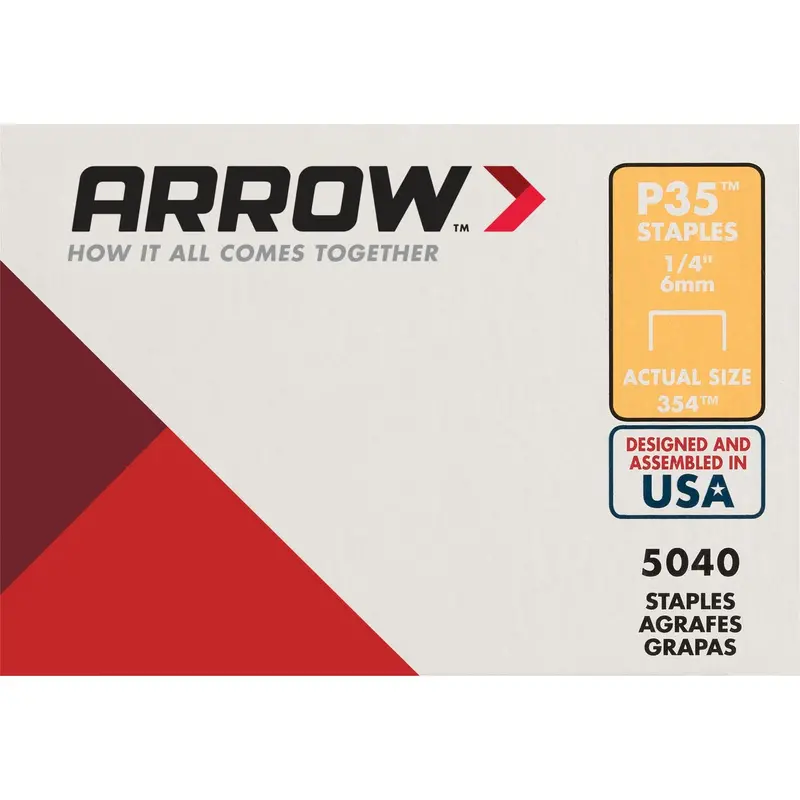 Arrow P35 Plier-Style Staples – 1/4 In., 5040-Count Bulk Pack For Heavy-Duty Fastening 1