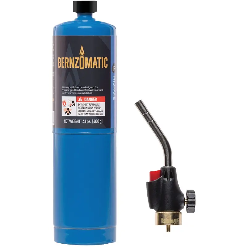 Bernzomatic Basic Plumbing Torch Kit – Propane-Fueled Soldering System 1