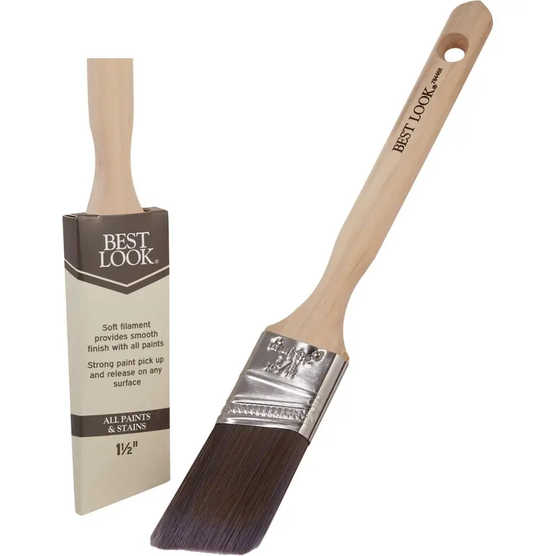 Best Look Angle Paint Brush – 1.5-Inch Polyester Bristle, Precision Edge Control 1