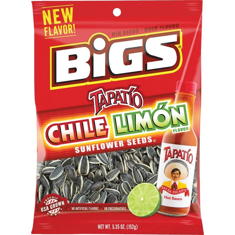 Bigs Chile Limon Sunflower Seeds – 5.35-Ounce Spicy-Sweet Snack Pack 1