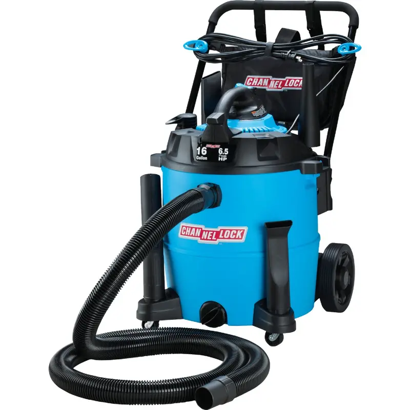 Channellock 16-Gallon Wet/Dry Vacuum — 6.5-Peak Hp Motor With Blower Function 1