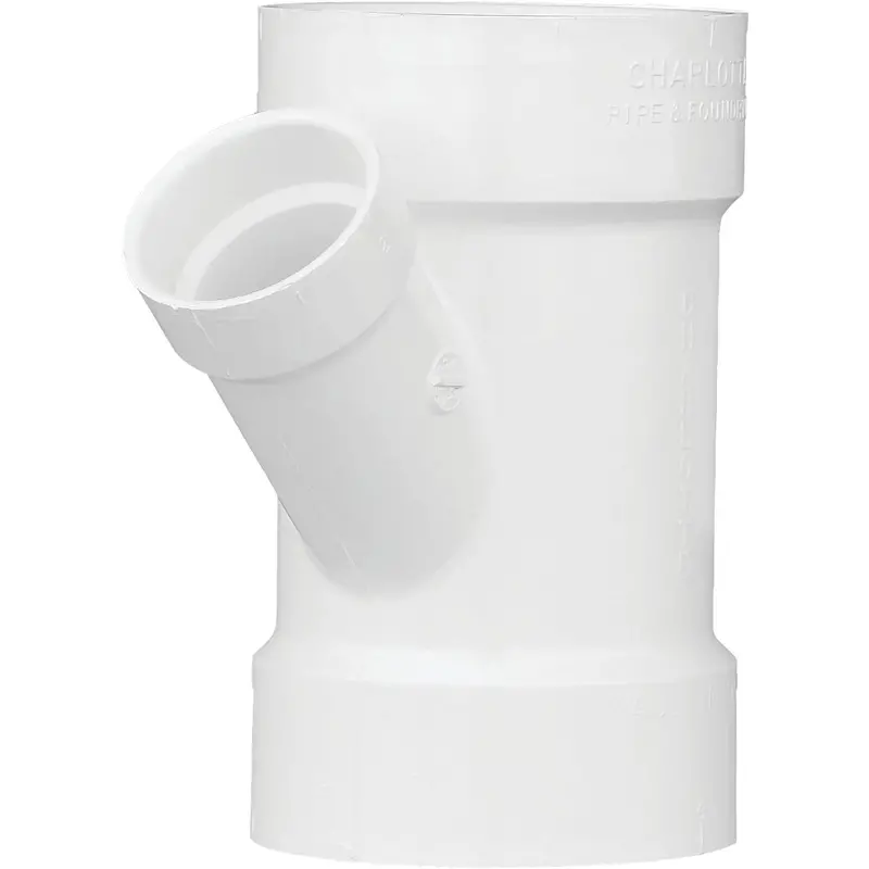Charlotte Pipe Pvc Dwv Reducing Wye – 4 In X 2 In, Schedule 40, Solvent-Weld Ready 1