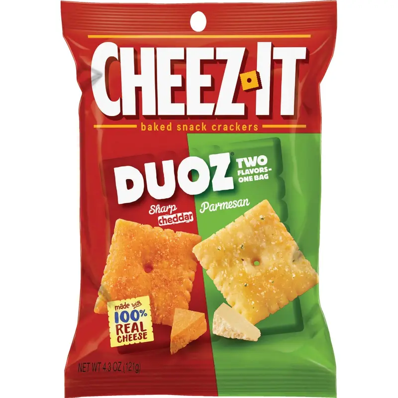 Cheez-It Duoz Crackers – Sharp Cheddar & Parmesan Blend, 4.3 Oz 1
