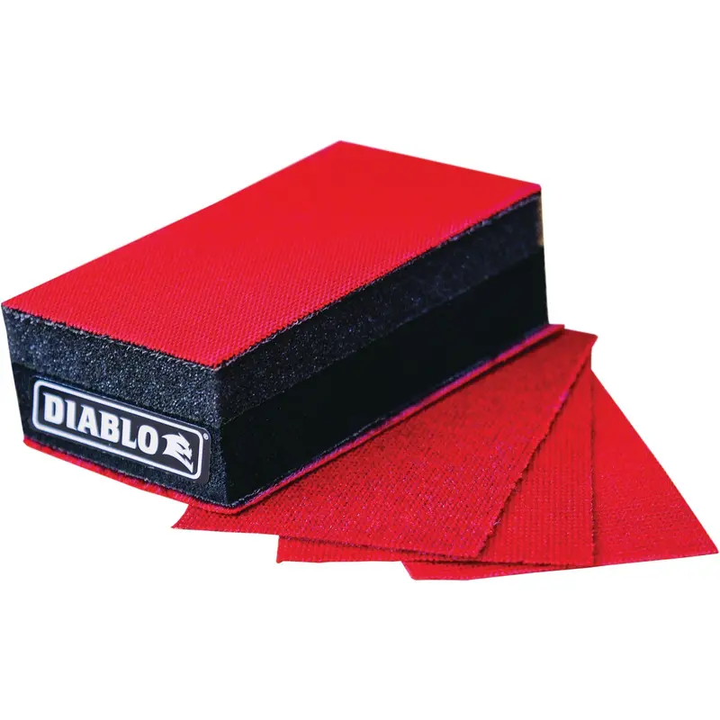 Diablo Sanding Block Kit – 9" Reusable Block With Assorted Sandnet Sheets 1