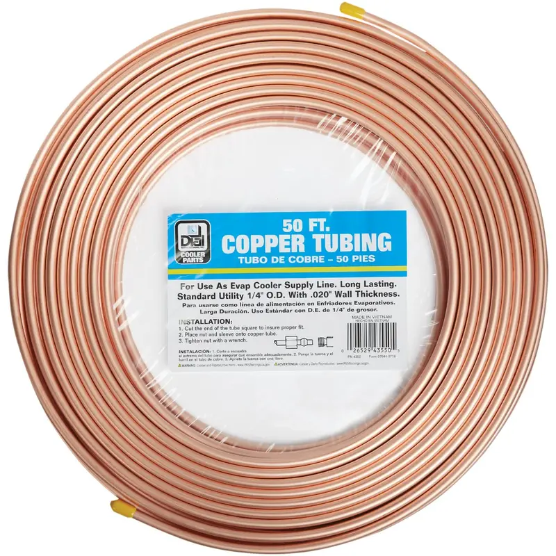 Dial Copper Tubing – 1/4" Od, 50 Ft Coil, Annealed For Bending & Flaring 1