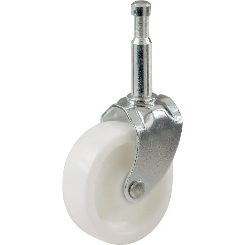 Do It! 2-Inch Light-Duty White Swivel Caster With Plastic Stem (2-Pack) 1