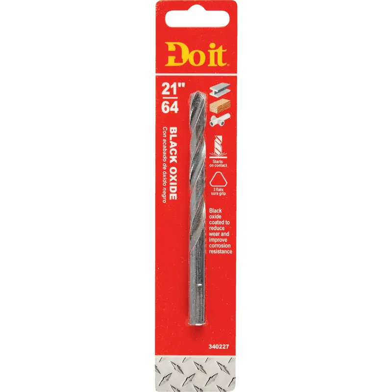 Do It Best Black Oxide Drill Bit – 21/64-Inch Diameter 1
