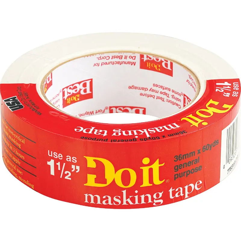 Do It Best General-Purpose Masking Tape – 1.41 In. Width × 60 Yards, Easy-Tear Dispenser 1