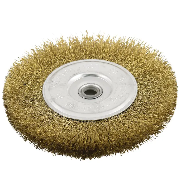 Do It Brand Fine Wire Wheel Brush – 4-Inch Diameter, Bench Grinder Attachment 1