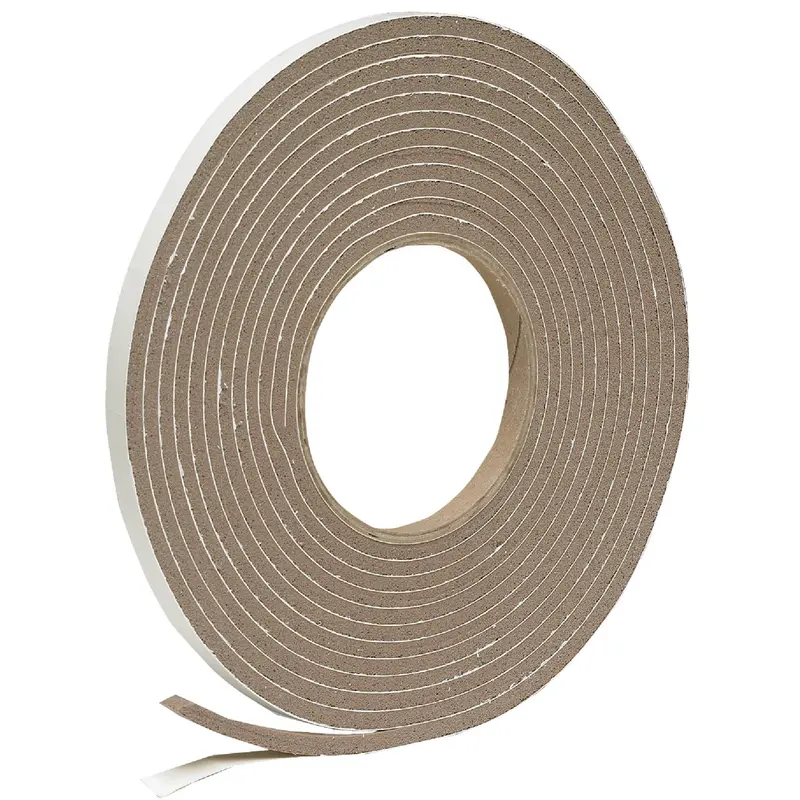 Do It Brown Foam Weatherstrip Tape – 3/8 In. W × 3/16 In. T × 17 Ft. L, Self-Adhesive Compression Seal 1