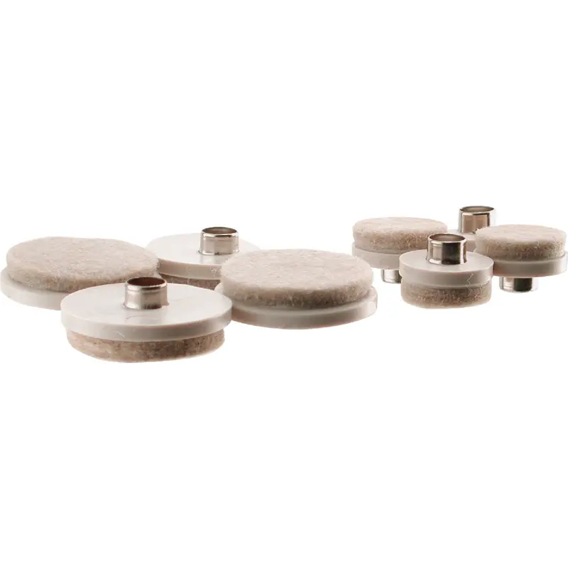 Do It! Round Almond Furniture Glides – Assorted Sizes, 20-Piece Nail-On Protection Pack 1