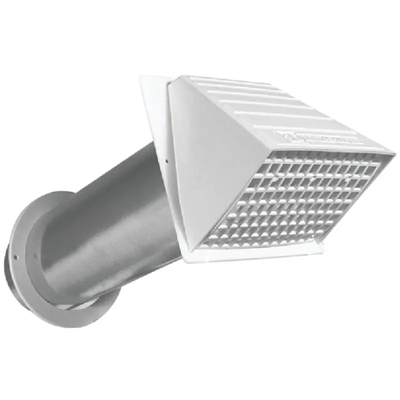 Dundas Jafine Maxi-Flow Dryer Vent Hood – 4-Inch Diameter, White Plastic 1