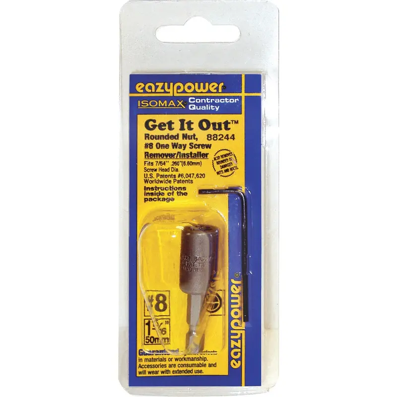 Eazypower Isomax #8 One-Way Screw Extractor Set – Rounded Nut & Bolt Removal Tool 1