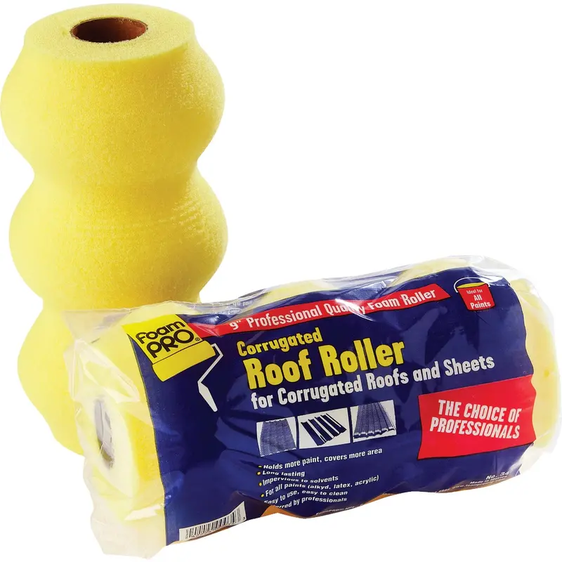 Foampro 9" Professional Corrugated Roof Roller Tool 1