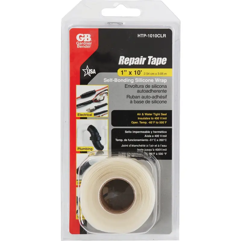 Gardner Bender 1 In × 10 Ft Clear Self-Sealing Repair Tape 1