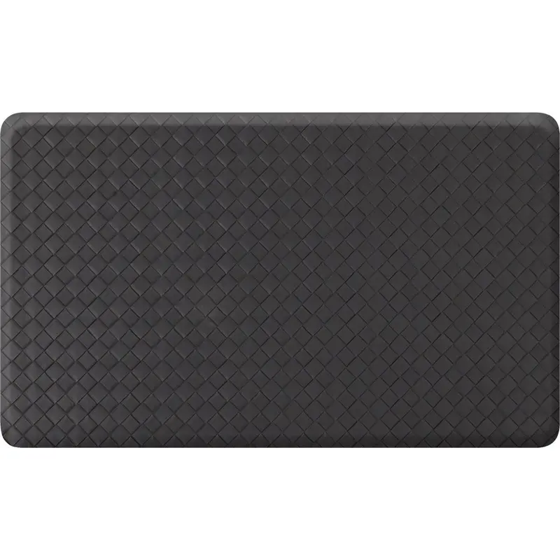 Gelpro Newlife Designer Comfort Mat – 18 In X 30 In, Black Basketweave Pattern 1