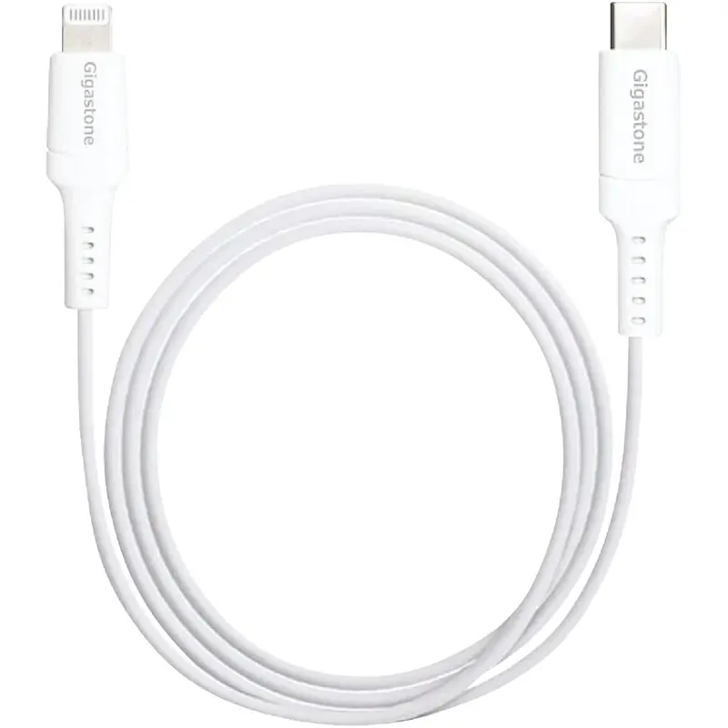Gigastone Type-C To Lightning Charging Cable – 5-Foot White Sync & Charge Cable 1