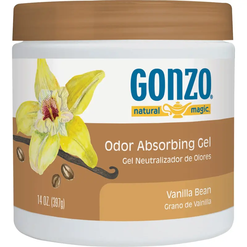 Gonzo Natural Magic Vanilla Bean Gel Air Freshener – 14-Ounce Long-Lasting Scent 1
