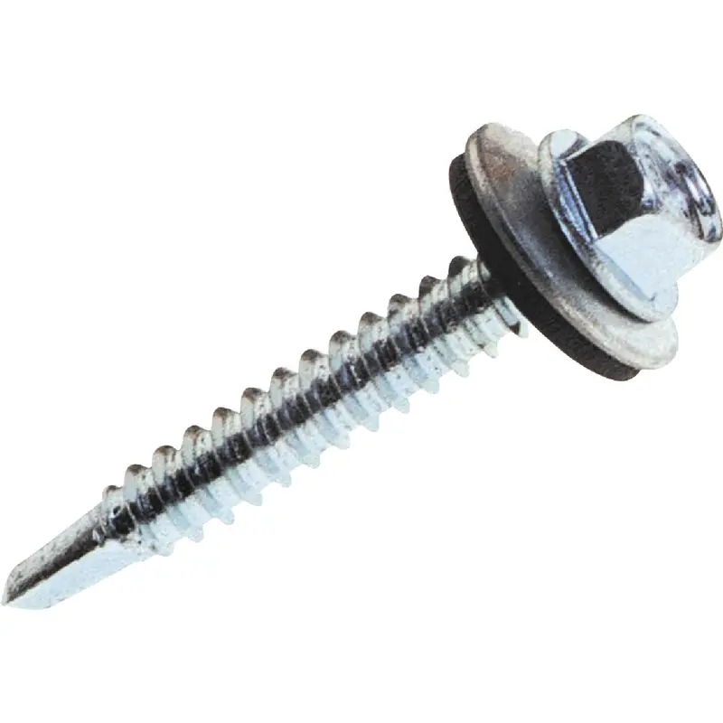 Grip-Rite Hex Washer Head Screws For Metal-To-Wood Fastening – #12–#14 × 2", 68-Pack 1