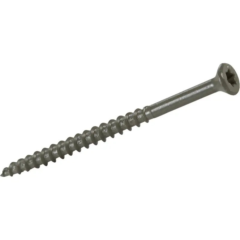 Grip-Rite Primeguard Gray Deck Screws – #8 X 3-Inch Phillips Drive (550-Pack Jar) 1