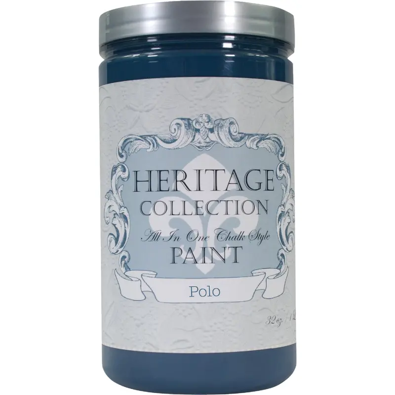Heirloom Traditions Chalk-Style Paint – Polo Color, 1-Quart All-In-One Formula 1