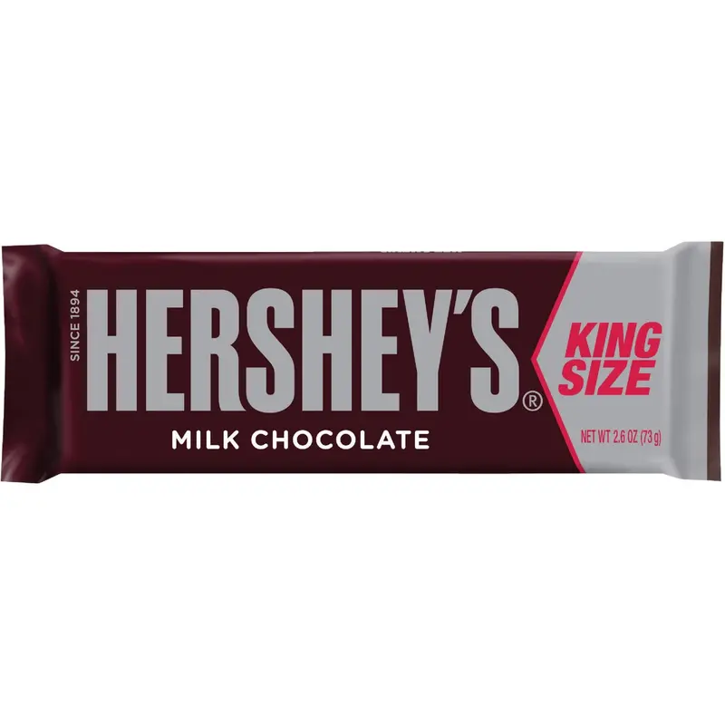 Hershey’S King Size Milk Chocolate Candy Bar – 2.6 Oz. Individually Wrapped 1