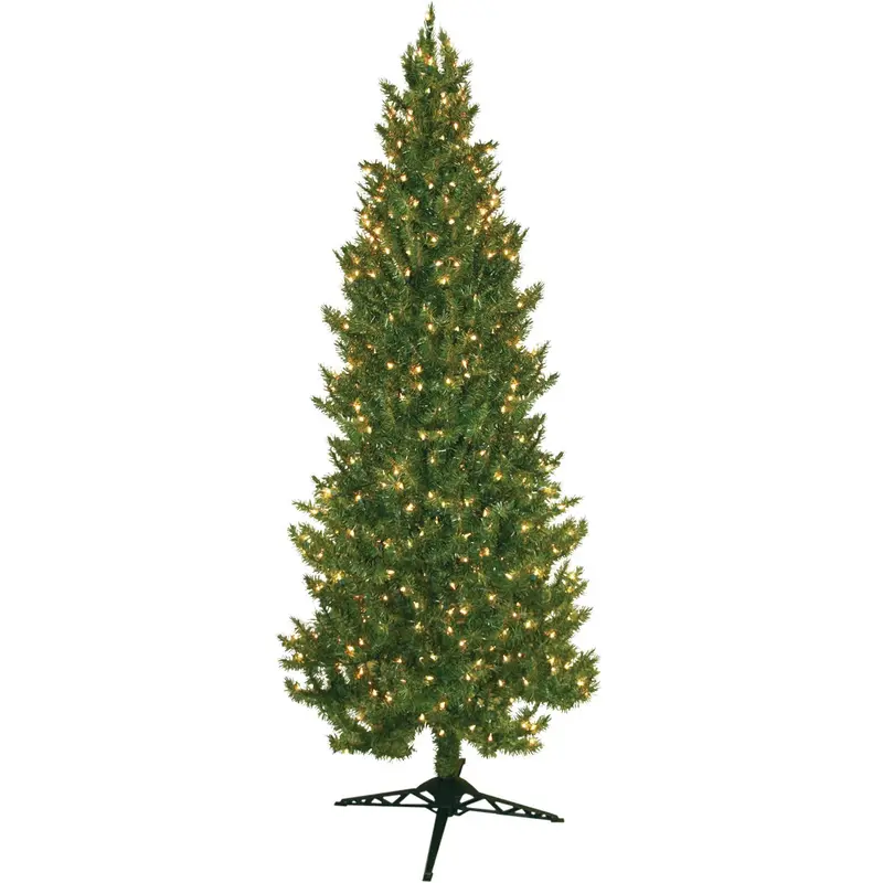 Home For The Holidays 7 Ft Pre-Lit Spruce Artificial Christmas Tree – 450 Clear Incandescent Lights 1