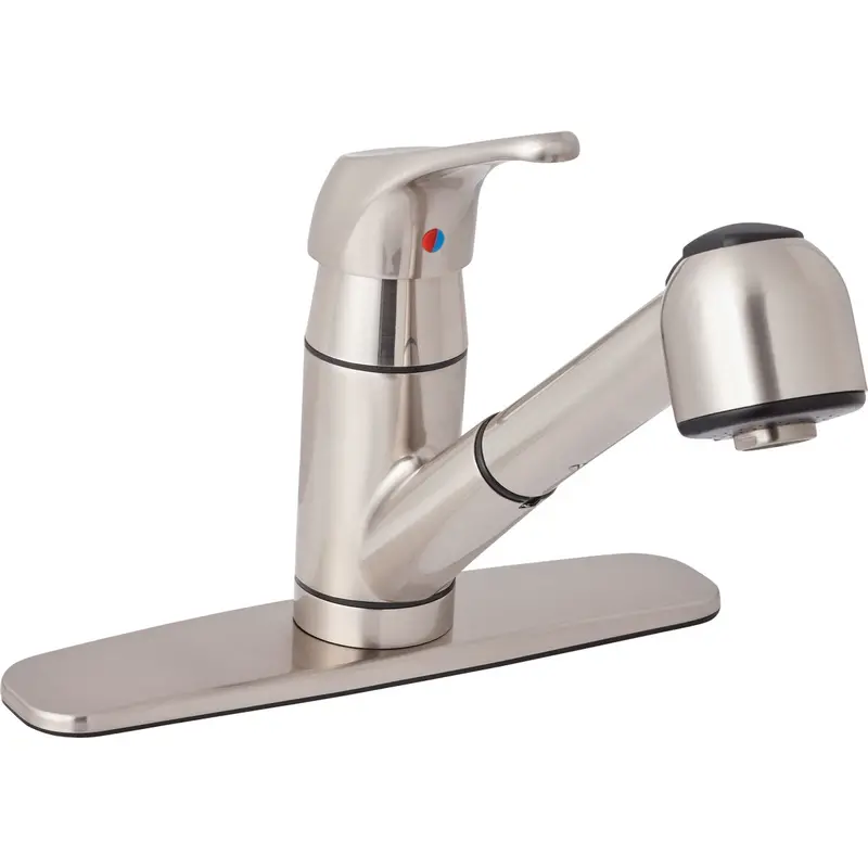 Home Impressions Brushed Nickel Pull-Out Kitchen Faucet – Single-Handle Lever Style 1