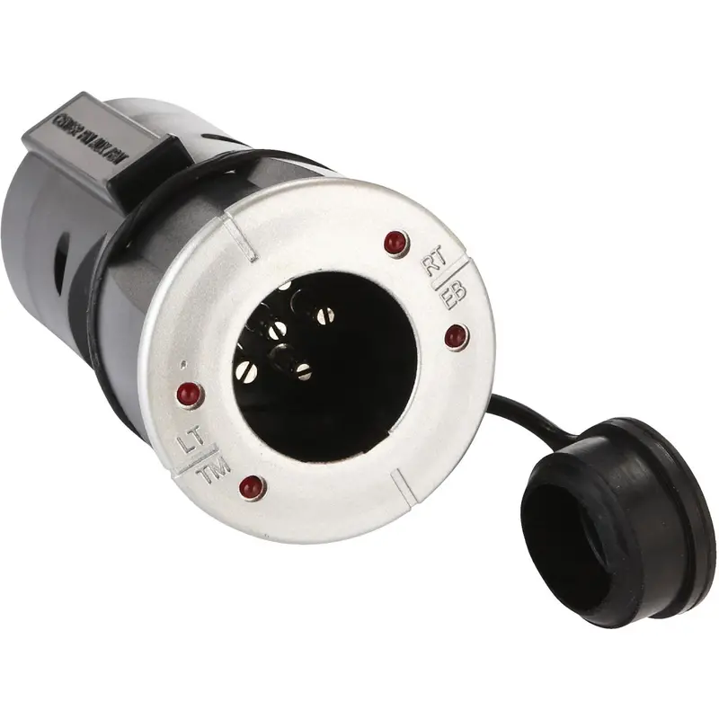 Hopkins 7-Blade To 6-Round Trailer Wiring Adapter – Led Test Plug-In 1
