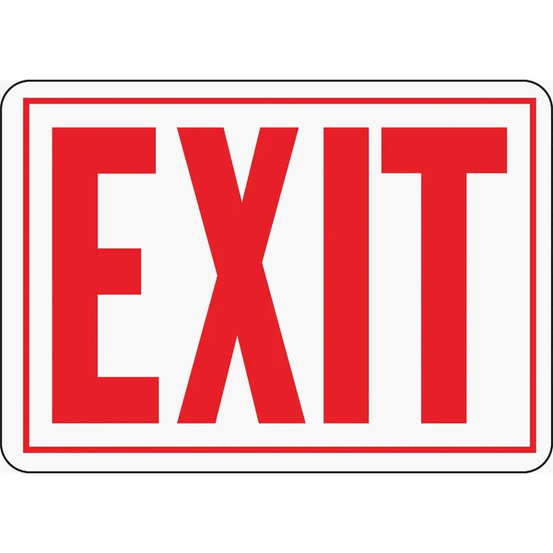 Hy-Ko Aluminum Exit Sign – Ada-Compliant Safety Identifier 1