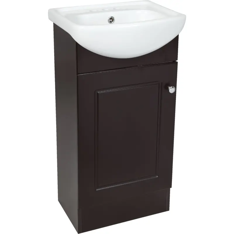 Ic Fabac Dafne Espresso Vanity – 18-Inch Wide With Vitreous China Countertop And 34-1/2-Inch Height 1