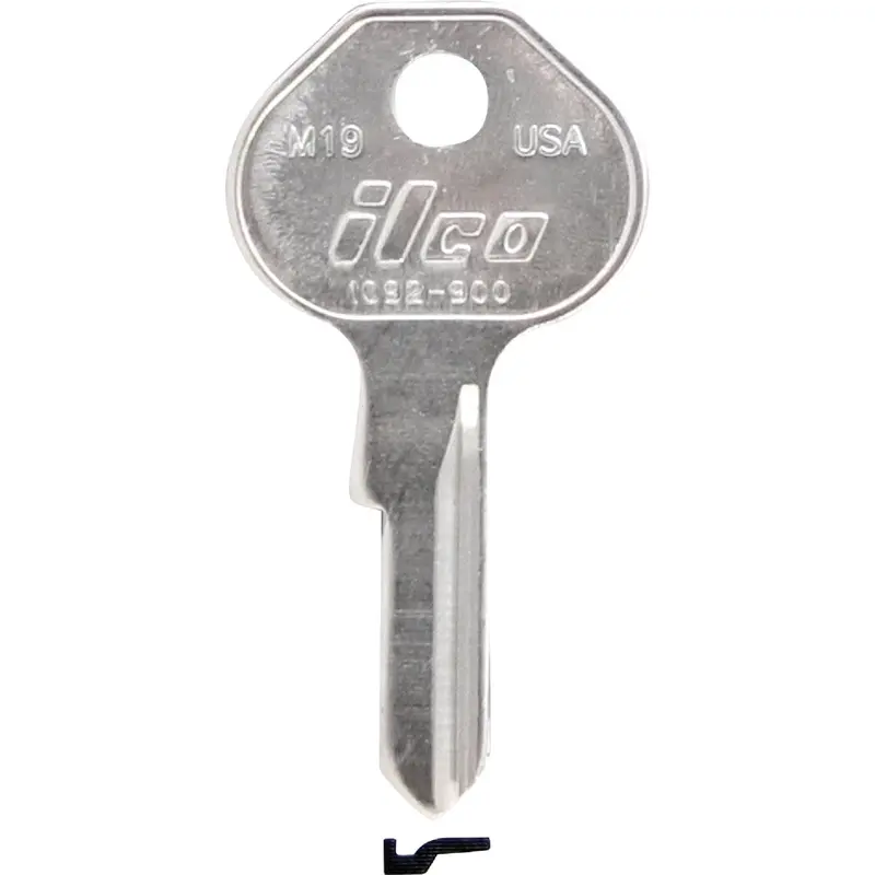Ilco Master Key For Nickel-Plated Padlocks – M19 Style, 10-Key Pack 1